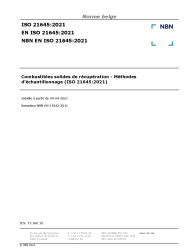 NBN EN ISO 21645:2021