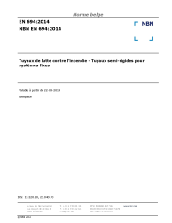 NBN EN 694:2014