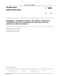 NBN EN 862:2016