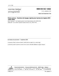 NBN EN ISO 10862:2009