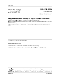 NBN EN 10330:2015
