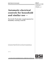 BS EN 60730-2-13:1998