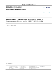 NBN ISO/TS 20793:2020