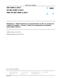 NBN EN ISO 4589-2:2017