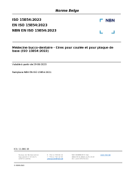 NBN EN ISO 15854:2023