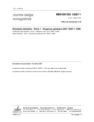 NBN EN ISO 15087-1:2001