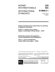 IEC 61966-2-1:1999