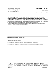NBN EN 13036-1:2010