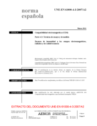 UNE-EN 61000-4-3:2007/A2:2011