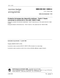 NBN EN ISO 10993-5:1999