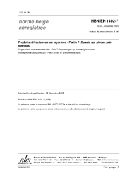NBN EN 1402-7:2003