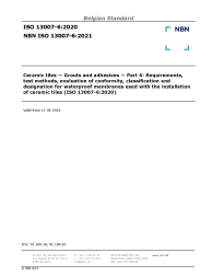 NBN ISO 13007-6:2021