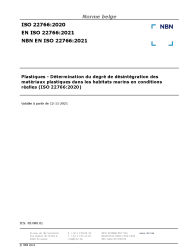 NBN EN ISO 22766:2021