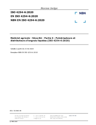 NBN EN ISO 4254-6:2020