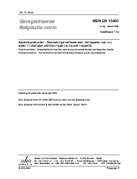 NBN EN 15469:2008
