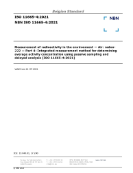 NBN ISO 11665-4:2021