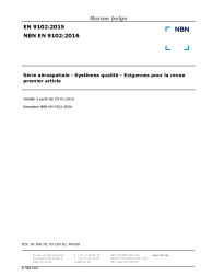 NBN EN 9102:2016
