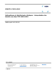 CEN/TR 17825:2022