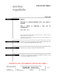 UNE-EN ISO 19064-1:2016