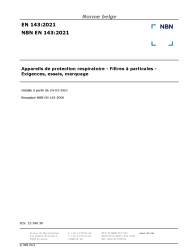 NBN EN 143:2021