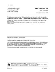 NBN ENV 13419-1:1999