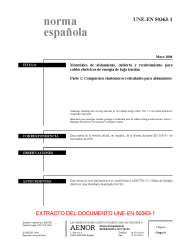 UNE-EN 50363-1:2006 (R2019)