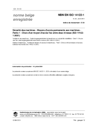 NBN EN ISO 14122-1:2001