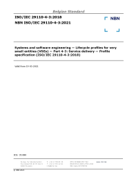 NBN ISO/IEC 29110-4-3:2021