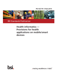 PD ISO/TR 17522:2015