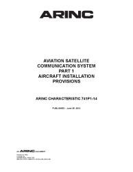 ARINC Characteristic 741P1-14:2012