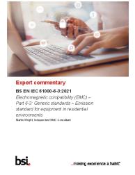 BS EN IEC 61000-6-3:2021 ExComm
