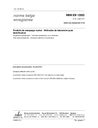 NBN EN 12802:2011