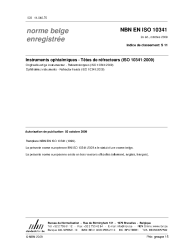 NBN EN ISO 10341:2009
