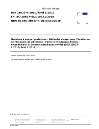 NBN EN ISO 28927-4:2010/A1:2019