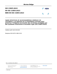 NBN EN ISO 21805:2023