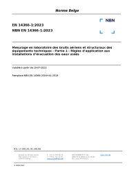 NBN EN 14366-1:2023