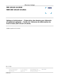 NBN ISO 10110-14:2021