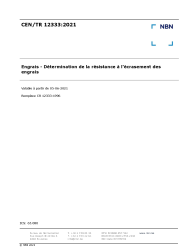 CEN/TR 12333:2021