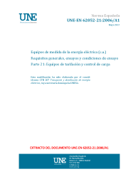 UNE-EN 62052-21:2006/A1:2017