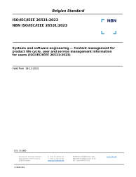 NBN ISO/IEC/IEEE 26531:2023