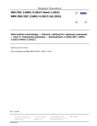 NBN ISO/IEC 11801-3:2017/A1:2021