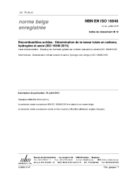 NBN EN ISO 16948:2015