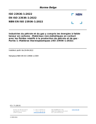 NBN EN ISO 23936-1:2022