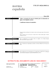UNE-EN 10224:2003/A1:2006 (R2014)