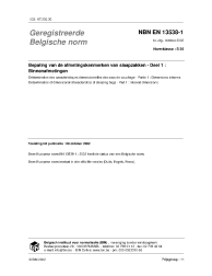 NBN EN 13538-1:2002