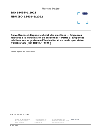 NBN ISO 18436-1:2022