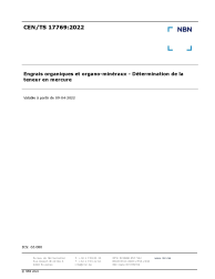 CEN/TS 17769:2022