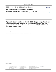 NBN EN ISO 80601-2-13:2012/A2:2019