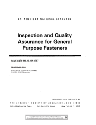 ASME B18.18.1M-1987 (R1999) (R2006)