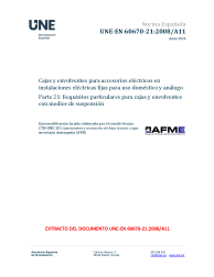 UNE-EN 60670-21:2008/A11:2024